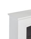 Pikkukuva 7 / 10: Sähkötakka valkoinen MDF-levy 82 x 25 x 84 cm LED-liekkiefektillä termostaatilla koristekivillä moderni tyyli