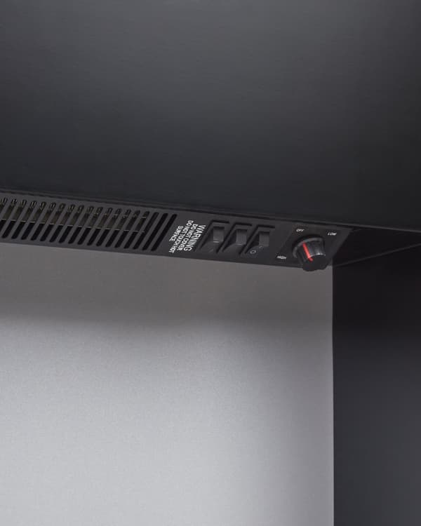 El Pejs Sort MDF 86 x 90 cm Fritstående Kamin med Varme Elektrisk Brændeovn LED
