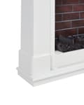 Miniatyrbilde 11 av 11: Elektrisk peis Hvit MDF LED-flammeeffekt Termostat Vifte Fjernkontroll Klassisk stil