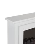 Miniatyrbilde 9 av 11: Elektrisk Peisvarmer Hvit Mantel MDF LED-flammer med Termostat Moderne