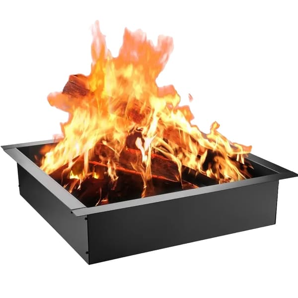 Fire Pit Ring, Holdbar Stål Konstruktion, Rummelig Design, Nem Håndtering med Tænger
