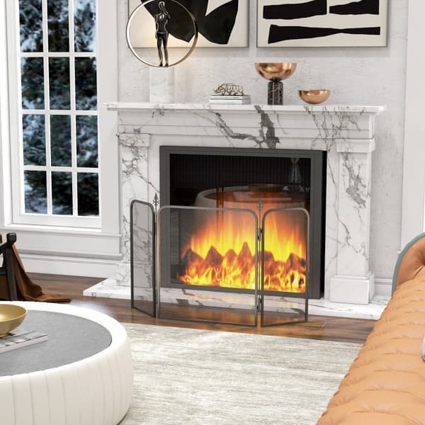 Rootz Fireplace Spark Guard - Palosuoja - Tulisuoja - Takaa turvallisuuden - 96W x 1,3D x 56K cm
