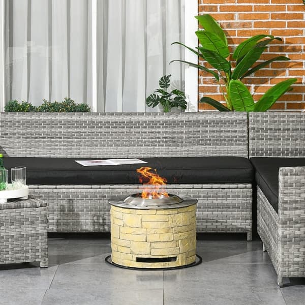 Savuton Rootz Fire Bowl - Fire Pit - Outdoor Fire - Kaksoispolttorakenne - Ø52 x 39H cm - Mukana matto