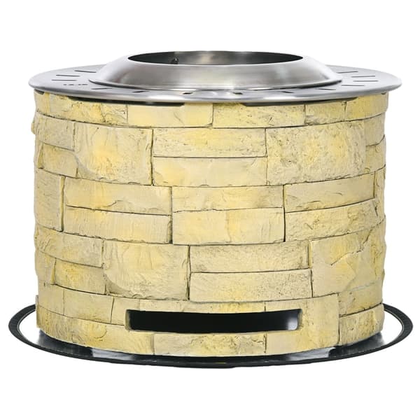 Rootz Smokeless Fire Bowl - Fire Pit - Outdoor Fire - Dual Combustion Design - Ø52 x 39H cm - Måtte inkluderet