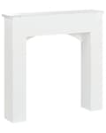 Miniatyrbilde 7 av 9: Peishylle Hvit MDF 110 x 23 x 106 cm Tradisjonell og landlig stil Peis Stue Interiør