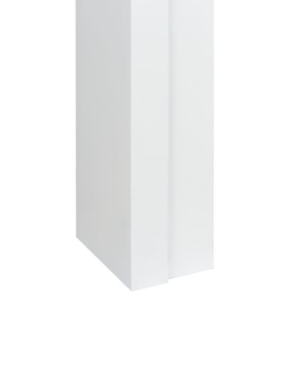 Peishylle Hvit MDF 110 x 23 x 106 cm Tradisjonell og landlig stil Peis Stue Interiør