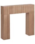 Miniatyrbilde 6 av 9: Peishylle Lyst tre MDF 110 x 23 x 100 cm Vertikal utsmykking Minimalistisk og moderne stil Peis Stue Interiør