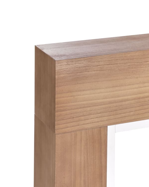 Spiselkrans Vit Öppen Spis Spismantel MDF 110 x 19 x 102 cm Kamin Utsmyckad Klassisk Modern Stil Vardagsrum
