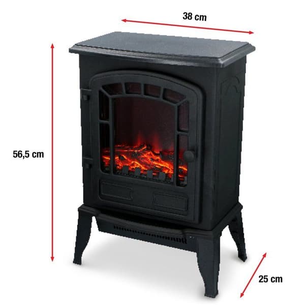 Fristående elektrisk spis - EDCO - 2000W - LED - 25x39x57cm