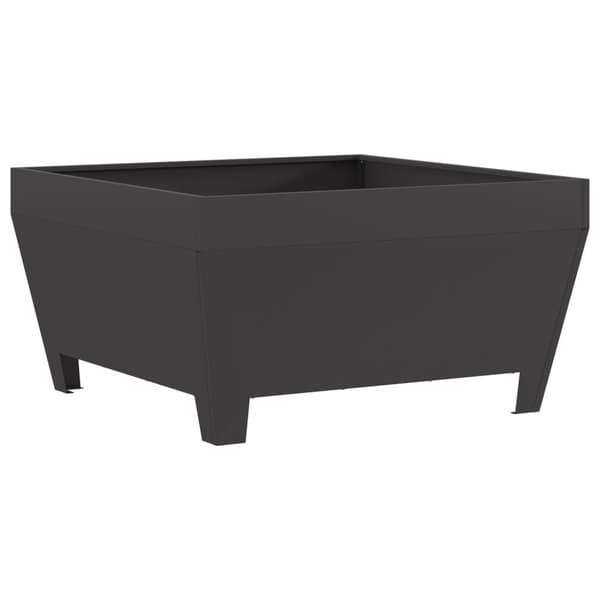 vidaXL Neliö Pitsasavustaja Musta 80x80x43 cm Teräksestä