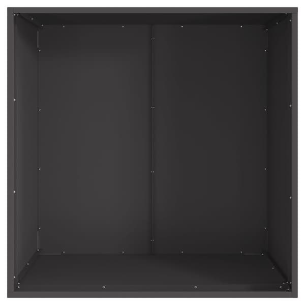 vidaXL Neliö Pitsasavustaja Musta 80x80x43 cm Teräksestä