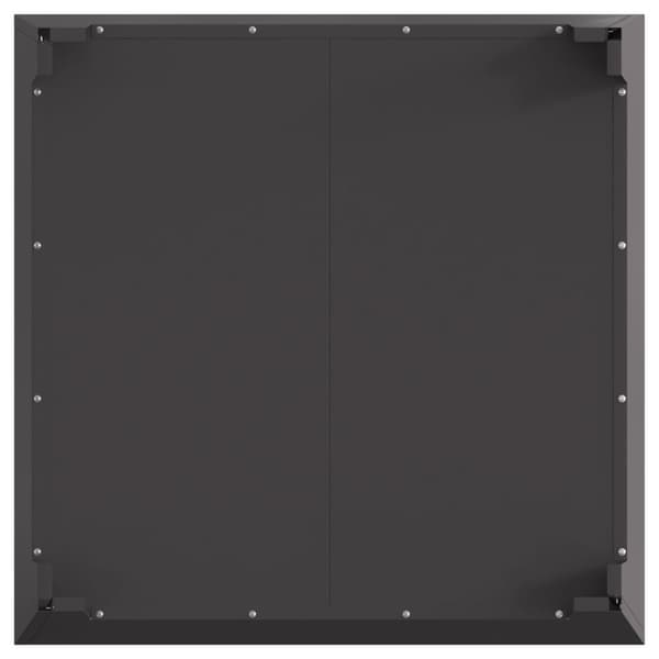 vidaXL Fyrgrill Firkantet Svart 80x80x43 cm Stål