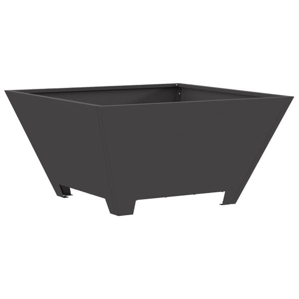 vidaXL Sort Koldvalset stål 60 x 60 x 30 cm Holdbar Ildsted