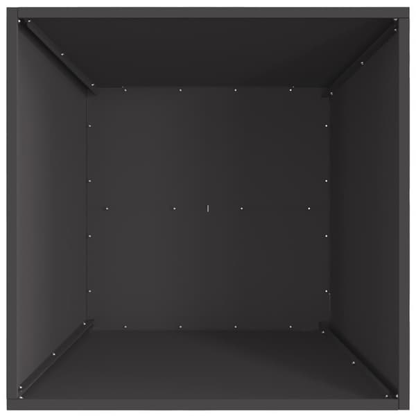vidaXL Sort Koldvalset stål 60 x 60 x 30 cm Holdbar Ildsted