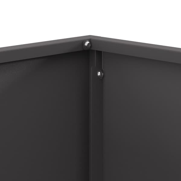 vidaXL Sort Koldvalset stål 60 x 60 x 30 cm Holdbar Ildsted