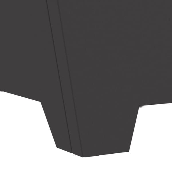 vidaXL Sort Koldvalset stål 60 x 60 x 30 cm Holdbar Ildsted