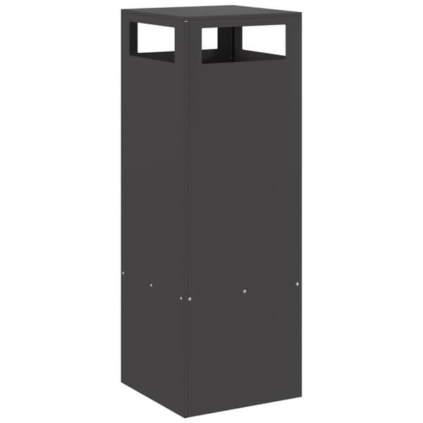 vidaXL Sort Koldvalset stål 35 x 35 x 100 cm Holdbar Chimenea ildsted