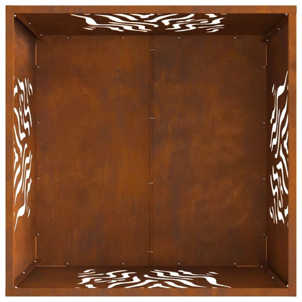 vidaXL Vejrbestandigt stål/Brun Vejrbestandigt stål 60 x 60 x 40 cm