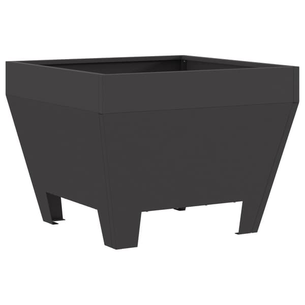 vidaXL Tulipesä Neliö Musta 50x50x30 cm Teräksestä
