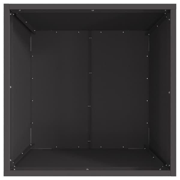 vidaXL Tulipesä Neliö Musta 50x50x30 cm Teräksestä
