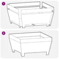 Pikkukuva 10 / 11: vidaXL Tulipesä Neliö Musta 50x50x30 cm Teräksestä