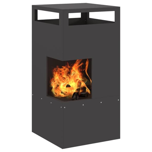 vidaXL Tulipesä Musta 50x50x100 cm Teräs