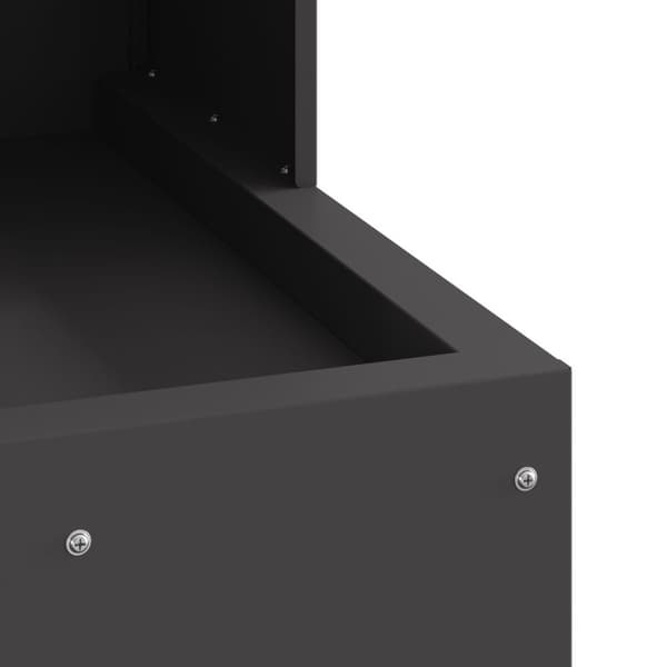 vidaXL Tulipesä Musta 50x50x100 cm Teräs