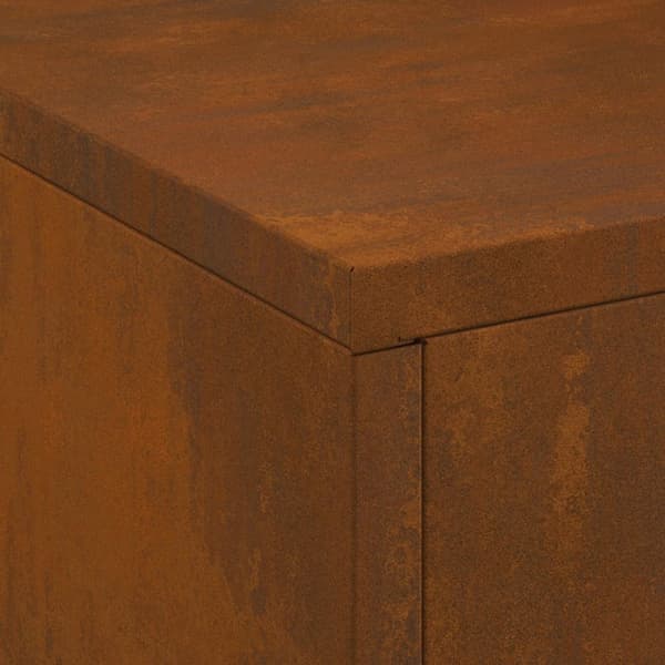 vidaXL Forvitret stål/Brun Corten stål 60 x 40 x 96 cm Ildsted