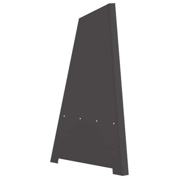 vidaXL Peis Pyramide Svart 50x45x95 cm Stål