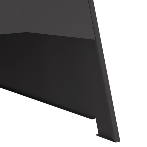 vidaXL Peis Pyramide Svart 50x45x95 cm Stål
