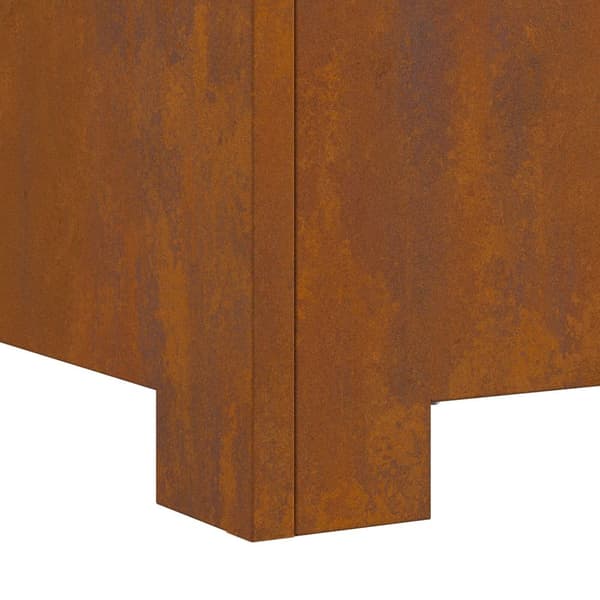 vidaXL Forvitret stål/Brun Forvitret stål 80 x 80 x 40 cm Holdbar