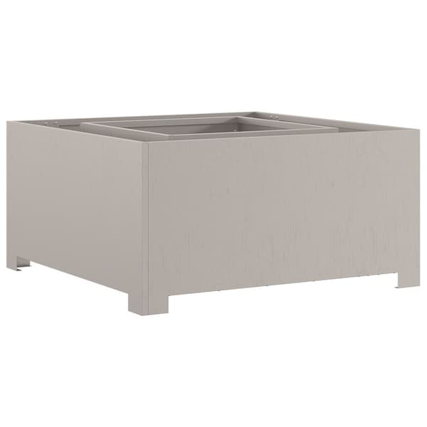 vidaXL Vedhull Firkantet 80x80x40 cm Forvitret Stål