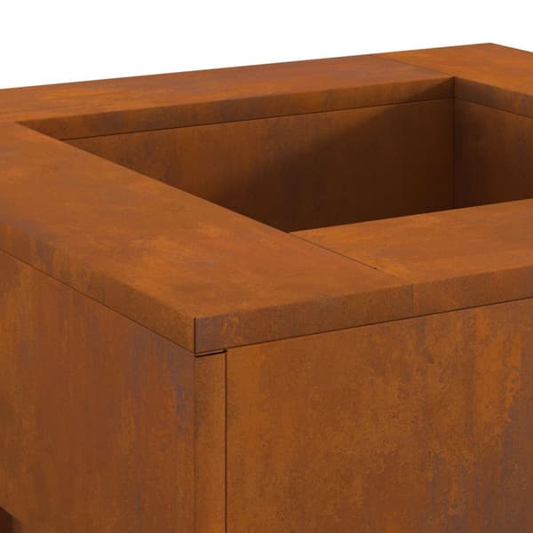 vidaXL Väderbeständig stål/Brun Corten Stål 60 x 60 x 30 cm