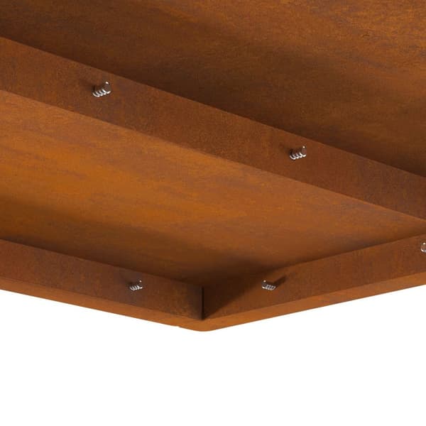 vidaXL Väderbeständig stål/Brun Corten Stål 60 x 60 x 30 cm