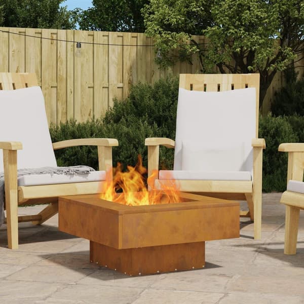 vidaXL Väderbeständig stål/Brun Corten Stål 60 x 60 x 30 cm