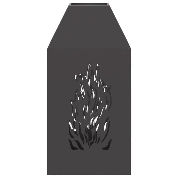 vidaXL Tulipata Musta 50x50x100 cm Teräs