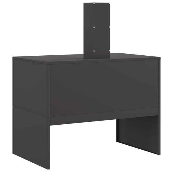 vidaXL Tulipesä savupiipulla Musta 80x50x96 cm Teräs