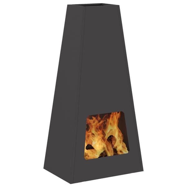 vidaXL Peis Svart 50x35x100 cm Stål