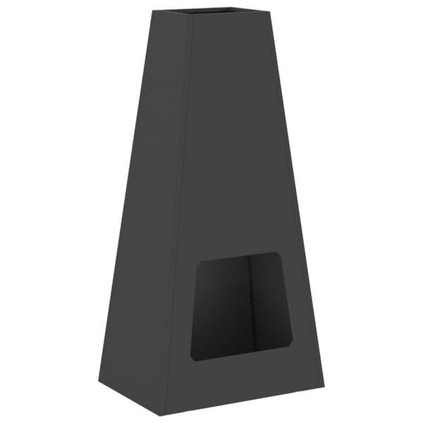 vidaXL Peis Svart 50x35x100 cm Stål