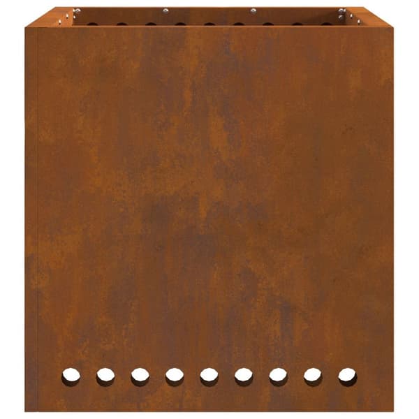 vidaXL Weathering steel/Brun Stål (Weathering) Stor Ildsted Firkantet