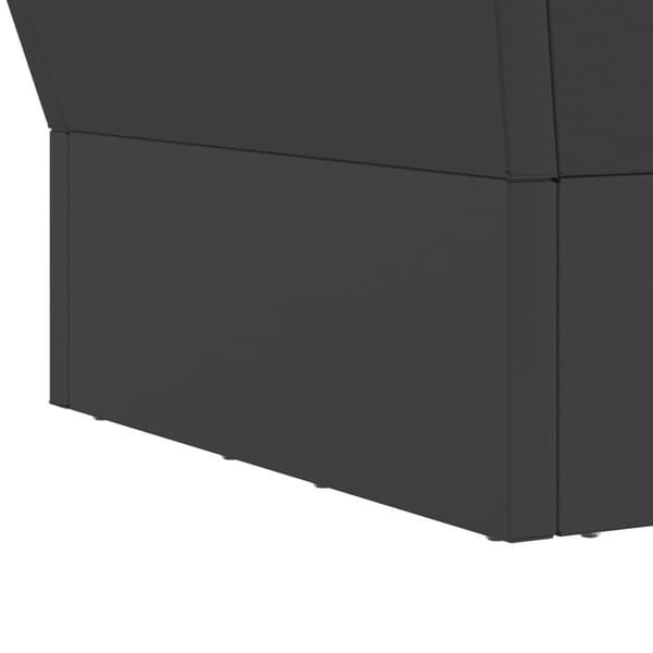 vidaXL Kallvalsat stål/Svart Kallvalsat stål 40 x 40 x 30 cm Bärbar