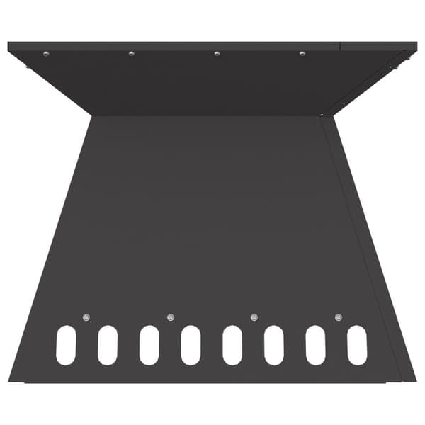 vidaXL Koldvalsede stål/Sort Koldvalsede stål Medium Solid