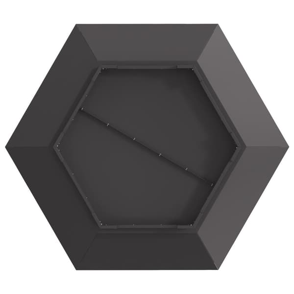 vidaXL Tulipesä Kuusikulmainen Musta 100x100x28 cm Teräs