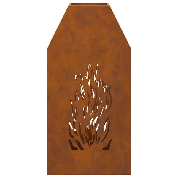 vidaXL Tulipesä 50x50x100 cm Säänkestävä Teräs