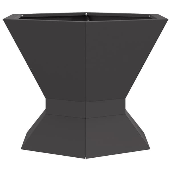 vidaXL Tulipesä Kuusikulmio Musta 50x50x40 cm Teräs