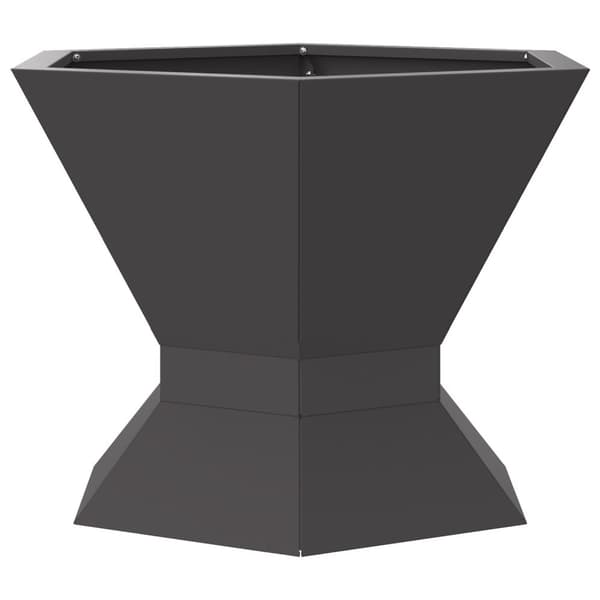 vidaXL Tulipesä Kuusikulmio Musta 50x50x40 cm Teräs