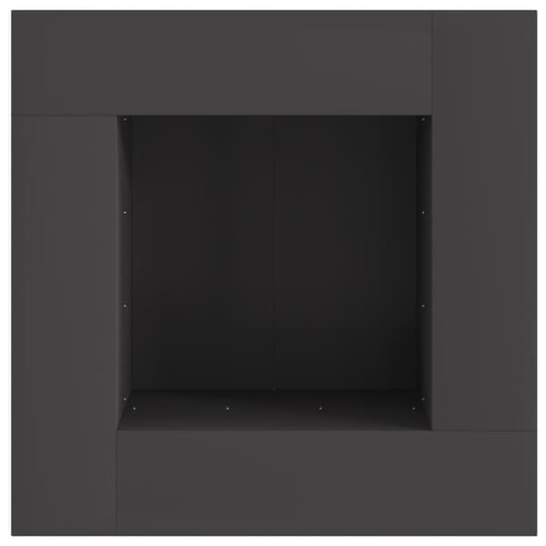 vidaXL Peis Firkantet Svart 80x80x40 cm Stål