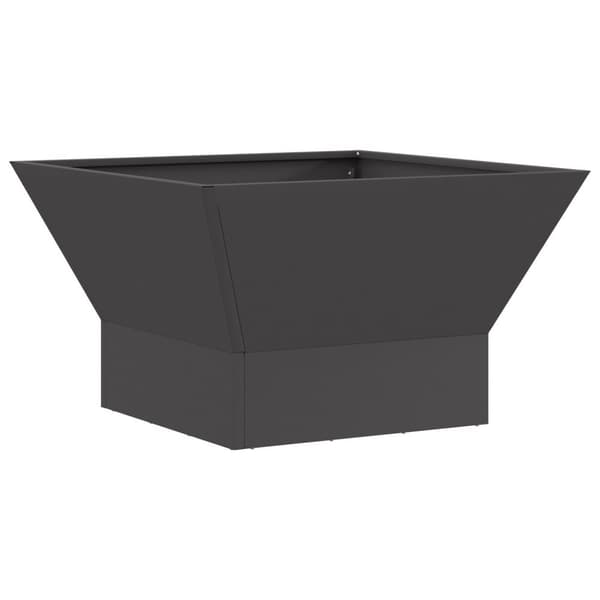 vidaXL Kallvalsat stål/Svart Kallvalsat stål 60 x 60 x 35 cm