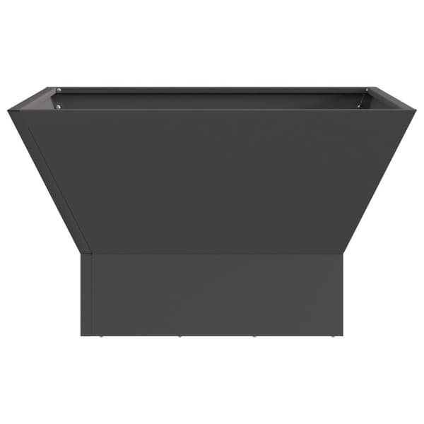 vidaXL Kallvalsat stål/Svart Kallvalsat stål 60 x 60 x 35 cm