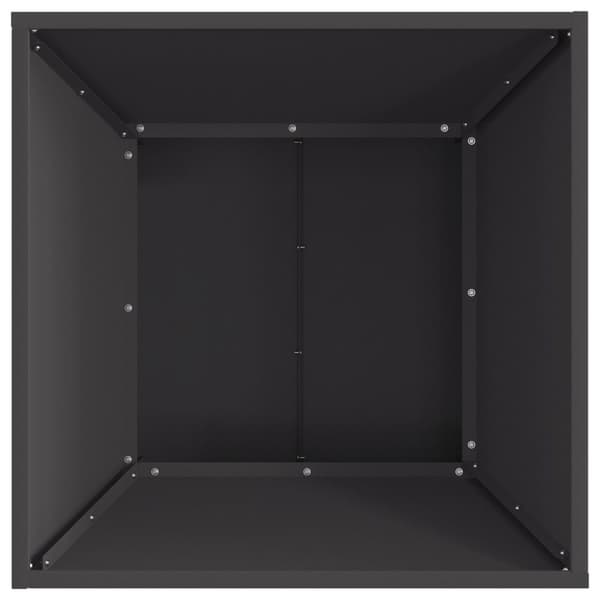vidaXL Kallvalsat stål/Svart Kallvalsat stål 60 x 60 x 35 cm